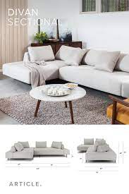 Divan Mist Gray Left Sectional Modern Room Decor Home Home Renovation