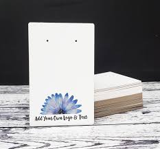 It is after all wearable artwork that you have created, and it should be presented in a pretty way! Custom Earring Cards Necklace Display Packaging Cards Die Cut Products Homegrown Creativity