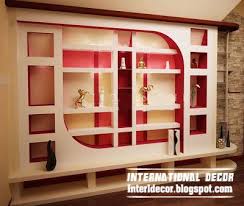 Modern Gypsum Board Wall Interior Designs And Decorative Wall Showcase Design Interior Wall Design Shelf Designs For Hall