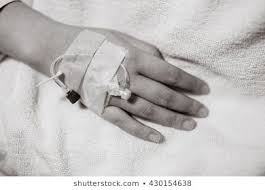 Closeup Of Iv Drip In Woman Hand On Bed In Hospital Focus On The Hand Of A Patient Black And White Photo Beauty Makeup Tutorial Girly Dp Iv Drip