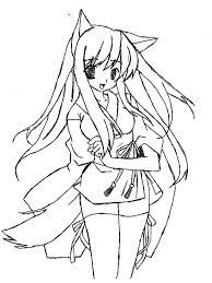 Check out this fantastic collection of anime wolf wallpapers, with 56 anime wolf background images for your desktop, phone or tablet. Anime Boy And Girl Coloring Pages Anime Wolf Girl Fox Coloring Cute Anime Cat