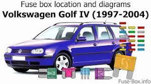 Purchased two of this exact battery terminal fuse box for our 2001 jetta 1.8t as the stock fuse box had mysteriously melted on us. Fuse Box Location And Diagrams Volkswagen Golf Iv Bora 1997 2004 Youtube