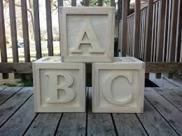 Amazon Com 12x12x12 Large Wooden Block Abc 123 Photo Studio Posing Props Camera Photo Baby Blocks Baby Shower Creative Baby Shower Baby Blocks