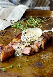 Reverse Seared Ribeye Au Poivre The Gourmet Gourmand Recipe Au Poivre Food Steak Au Poivre