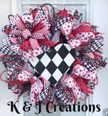 Black And White Wreath Ideas Red White Black Valentines Deco Mesh Wreath Harlequin Heart Valentine Day Wreaths Valentine Decorations Valentines Day Decorations