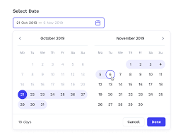 Calendar Select Date App Design Layout The Selection Calendar