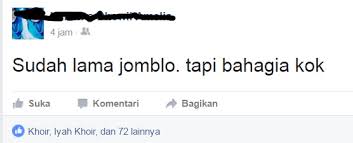 Sendiri membuatku tersadar betapa tak berartinya hidupku tanpamu. 5 Contoh Status Facebook Jomblo Pura Pura Bahagia Madjongke