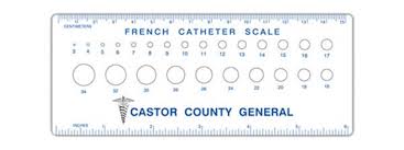 promotional imprinted french catheter scales