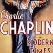 Official theatrical movie poster (#1 of 3) for modern times (1936). Vintage Classic Movie Posters Modern Times Charlie Chaplin Painting By Esoterica Art Agency