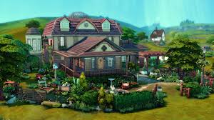 Sims 4 — scandinavian farm nocc by ramarika — country life in a modern cozy house. Mod The Sims Family Farm House Cottage Living No Cc Residential