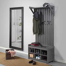 panget coat rack with shoe storage bench dark gray stained 331 2x161 8x783 4 ikea in 2021 and bathroom caddy