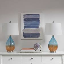Pacific Sunset Table Lamps Set Of 2 Blue Table Lamp Table Lamp Sets Lamp Sets