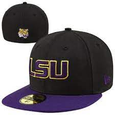 New Era Lsu Tigers Two Tone 59fifty Fitted Hat Black Purple Fitted Hats Lsu Tigers Lsu