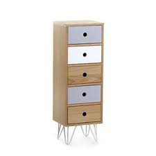 Un choix unique de étagère profondeur 25 cm disponible dans notre magasin. Chiffonnier En Bois De 5 Tiroirs L 30 X P 25 X H 90 Cm Cdiscount Maison