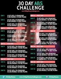 30 Days Ab Challenge Disenchanted Dreams