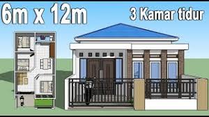 Proses pembangunan rincian biaya material dan tukang. Desain Rumah Minimalis 6x12 3 Kamar Tidur Youtube