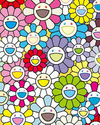 A Little Flower Painting Yellow White And Purple Flowers By Takashi Murakami In 2020 Murakami Flower Flower Painting Takashi Murakami