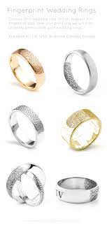 Fingerprint Wedding Rings Unique Fingerprint Rings In 5 Easy Steps Fingerprint Wedding Wedding Rings Unique Wedding Rings