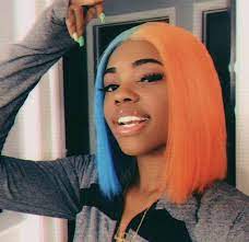 Amazing Hair Color For Black Girls Half Colored Hair Split Dyed Hair Gorgeous Hair Color