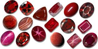 red gemstones list of red precious semi precious gems