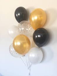 Black And White Balloons Images Black And Gold Balloon Bouquet Black And White Balloon Etsy In 2020 Black And White Balloons Black And Gold Balloons White Balloons