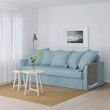 Holmsund Sofa Bed Orrsta Light Blue Ikea Bettsofa Schlafsofa Hellblaues Sofa