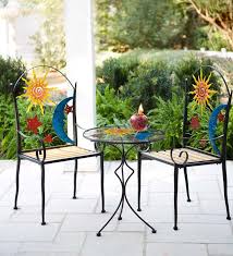 Stars Moon And Sun Metal Chair And Table Set In Collection Accessories Outdoor Furniture Decor Metal Chairs Outdoor Garden Bench