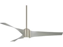 The light fixture comes with this fan. Minka Aire Napoli Ii Sterling One Light 68 Wide Indoor Ceiling Fan With Walnut Blade Mkaf715dlstw