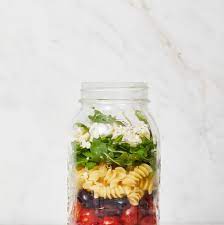 Chickpea Pasta Salad In A Jar Recipe Mason Jar Salad Salad In A Jar Pasta Salad Recipes