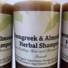 Organic Fenugreek Almond Oil Herbal Shampoo Brina Organics Herbal Shampoos Herbal Oil Herbalism