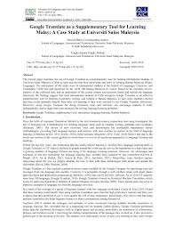 Google translate bahasa malaysia to english. Pdf Google Translate As A Supplementary Tool For Learning Malay A Case Study At Universiti Sains Malaysia