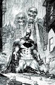 Artwork Batman Comic Art Black And White Batman In Crime Alley By Marc Silvestri Marcsilvestri Crimealley Marthawayne Thomaswayne Brucewayne Thedarkknight Gotham Jl Batman Comic Art Batman Art