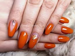 No10beauty new pastel pink gel polish on sculpted acrylic nails by.new. 50 Orange Nail Ideas To Make You Stun In Every Season In 2020