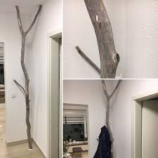 Gartenbank aus baumstamm selber bauen schritt fur schritt anleitung. Diy Garderobe Garderobe Baum Garderobe Aste Kleiderstander Garderobe