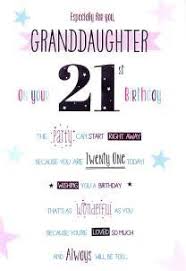 21st Birthday Greetings For Granddaughter Happy 21st Birthday Granddaughter Card Icg Http Www Amazon Co Uk Dp B00yj0656a Ref Cm Sw R Pi Dp Szta Happy 21st Birthday Happy Birthday Pictures Bday Quotes