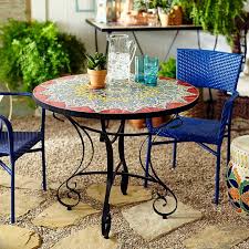 Emilio Mosaic Dining Table Pier 1 In 2020 Bistro Table Outdoor Round Patio Table Dining Table Makeover