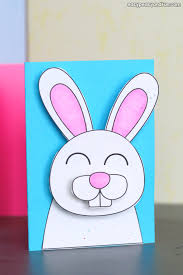 Why pay for a card? Easter Bunny Card Easy Peasy And Fun