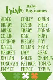 When it comes picking the perfect baby name, there's about a zillion things to consider. Irish Baby Boy Names Dadtypical