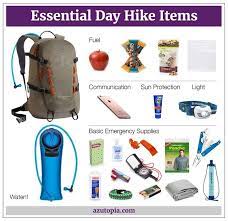 How To Pack A Hiking Backpack For A Day Hike Checklist Hiking Day Pack Hiking Supplies Hiking Trip