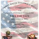 Combat Boots to Cowboy Boots Benefit Dinner & Auction