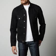 A Jet Black Denim Jacket Is A Striking Departure From The Usual Classic Indigo Offerings Our Heavy Du Jackets Men Fashion Black Denim Jacket Denim Jacket Men