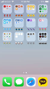Color Coded App Organization Iphone Aesthetic Home Screen Iphone Layout Phone Organization Coding Apps