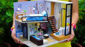 5 Diy Miniature Doll House Rooms Youtube Doll House Crafts Doll House Miniature Dolls