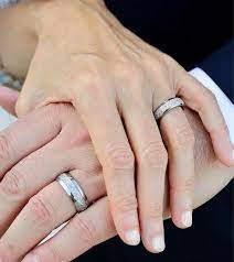 Tungsten Wedding Band His And Her Promise Ring Imitated Etsy Tungsten Wedding Bands Matching Wedding Bands His And Her Engagement Rings