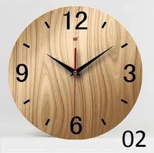 Wall Clock Fashion Creative Personality Wood Home Decoration Wood Wall Clocks Wall Clock Deco Relogios De Parede Rusticos Relogio De Parede Paredes Rusticas