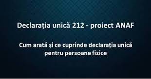 Declarația unică va suferi o serie de modificări. DeclaraÈ›ia UnicÄƒ 212 Proiect Anaf Theexperts Ro