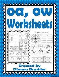 Another creative way to practice 'oa' sounds in a way that children will enjoy. Oa Ow Worksheets By Teachers R Us Teachers Pay Teachers