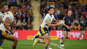 Ryan papenhuyzen of the storm is tackled by clinton gutherson of the eels during the round nine nrl match between the melbourne storm and the parramatta eels at suncorp stadium on may 11, 2019 in brisbane, australia. Rhnijom6unu03m