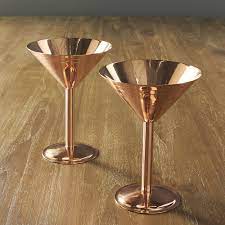 This unique and stylish hammered solid copper mug has a comfortable solid brass handle, making for easy lifting! Melisa 9 Oz Copper Martini Glass Glass Set Martini Glass Glass