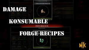 Check spelling or type a new query. Mk11 Krypt Forge Recipes Mortal Kombat 11 Forge Recipes Crafting Items At The Forge